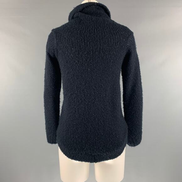 MARNI Size 2 Navy Asymmetrical Cardigan - Picture 3 of 5